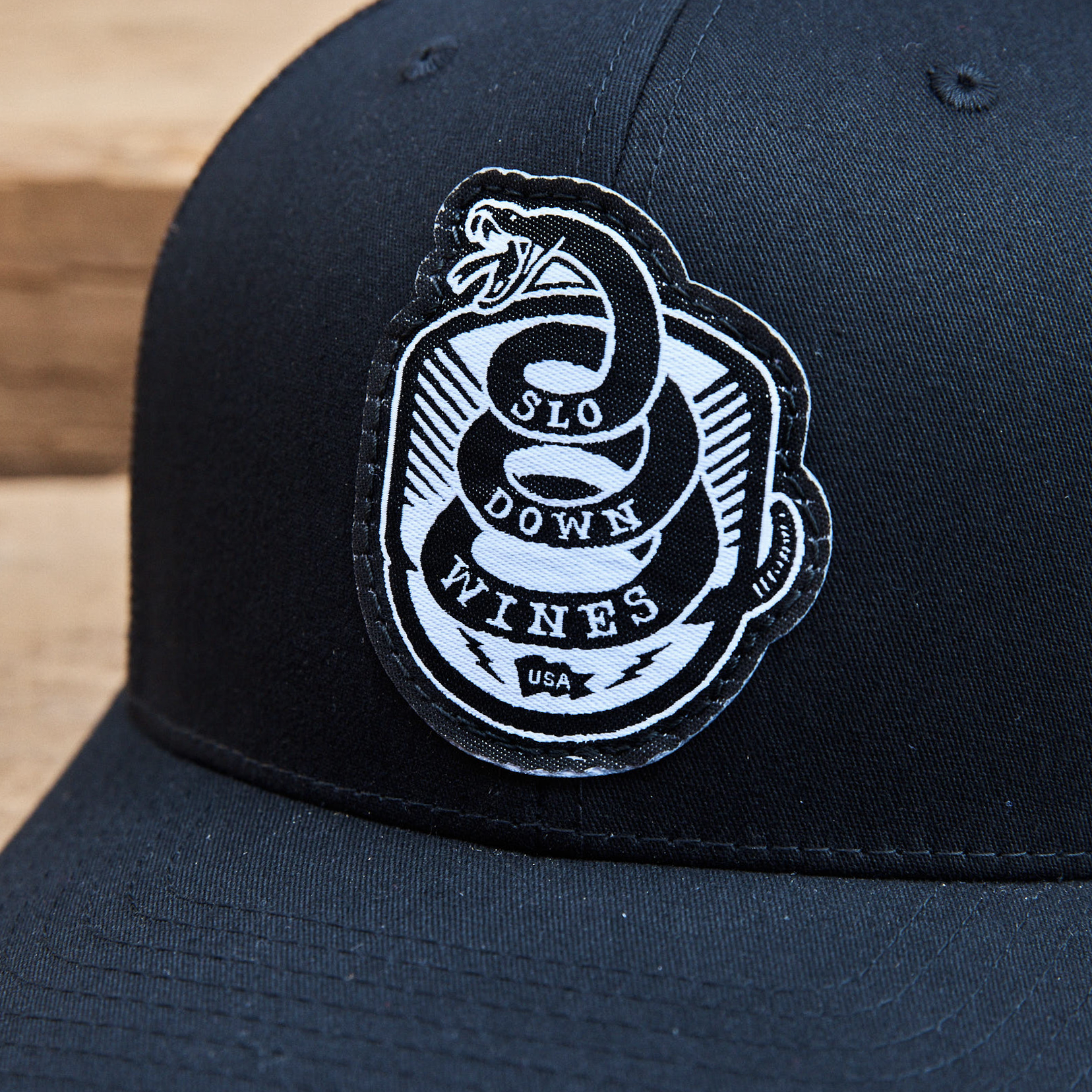 Slo Snake - Black Trucker Hat – SLO Down Wines