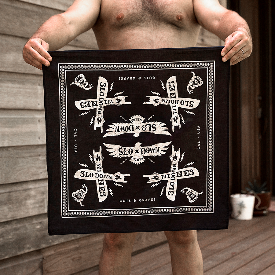 Slo Down - Black Bandana