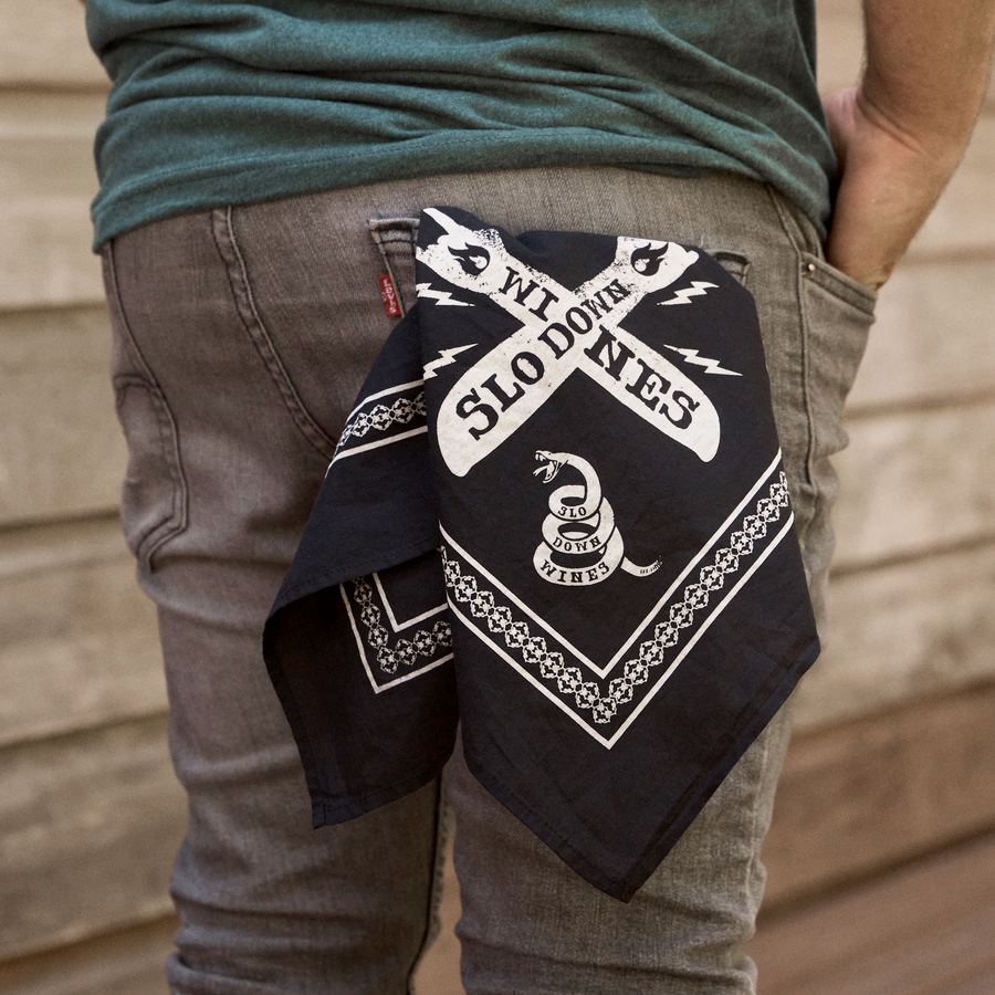 Slo Down - Black Bandana