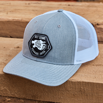 Courage Juice - Grey Trucker Hat