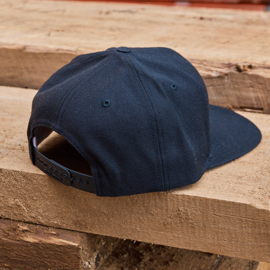 Guts & Grapes - Black Flat Bill Hat