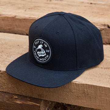 In Your Mouth - Black Flat Bill Hat