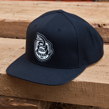 Slo Snake - Black Flat Bill Hat